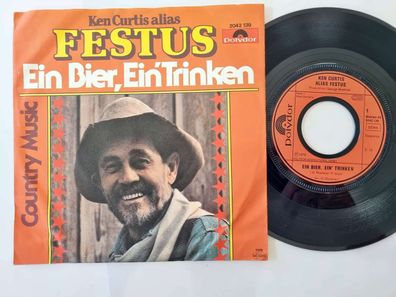 Ken Curtis alias Festus - Ein Bier, ein' trinken 7'' Vinyl Germany