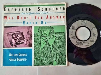 Eberhard Schoener/ Hazel O' Connor - Why don't you answer 7'' Vinyl Germany