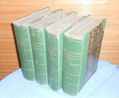 4 Bände Grillparzer?s Sämmtliche Werke (1872) : Band 1.2., Band 3.4., Band 5.6. und B