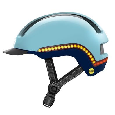 Nutcase Vio Commute MIPS LED Helm matt Sky Größe L/ XL (59-62cm)