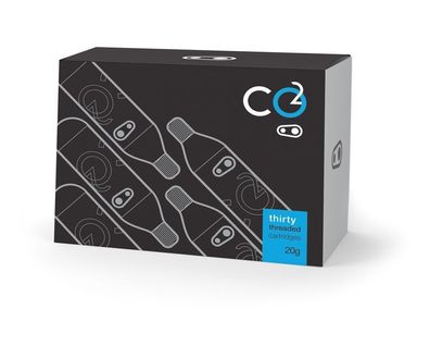 Crankbrothers CO2 Kartuschen 20g mit Gewinde Refillpack 30 Stück