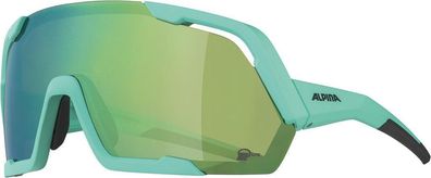 Alpina Sonnenbrille Rocket Q-Lite Rahm. türkis matt, Glas grün, versp., Kat.3