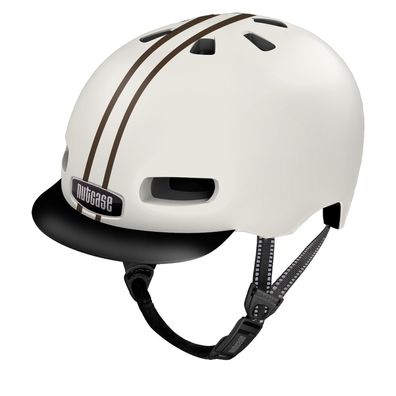 Nutcase Street MIPS Helm Gloss Leather Bound Stripe Größe M (62-60cm)