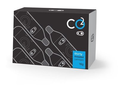 Crankbrothers CO2 Kartuschen 16g mit Gewinde Refillpack 30 Stück