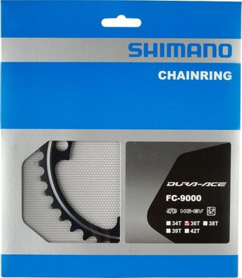 Shimano Kettenblatt DURA-ACE FC-9000 36 Zähne LK 110 mm schwarz