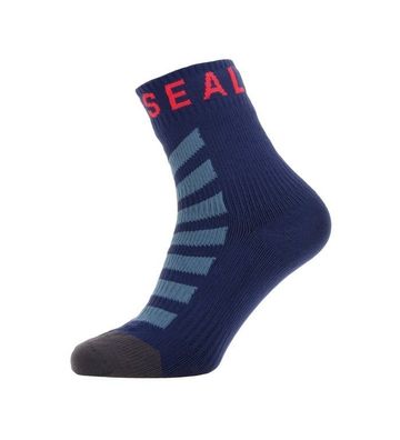 SealSkin Socken z Warm Weather Ankle Gr.S (36-38) Hydrostop navy/ grau/ rot
