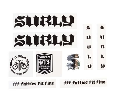 Surly Born To Lose Make It Your Own Decal Set schwarz