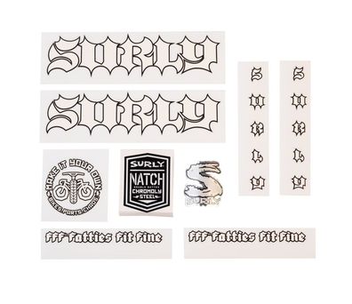 Surly Born To Lose Make It Your Own Decal Set weiß