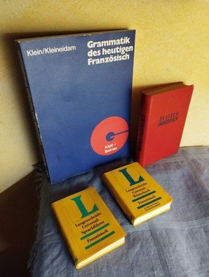 Französisch-konvolut: Grammatik des heutigen Französisch (1990) + Deutsch-Französisch