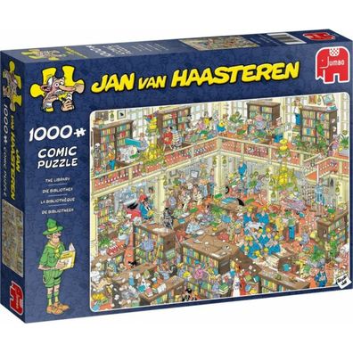 Jumbo Spiele Jumbo Jan Van Haasteren Die Bibliothek 1000 Teile Puzzle (19092)