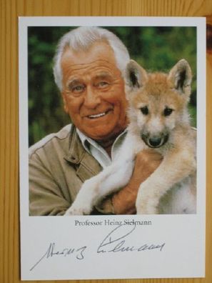 Expeditionen ins Tierreich Tierfilmer Heinz Sielmann - handsigniertes Autogramm!!!