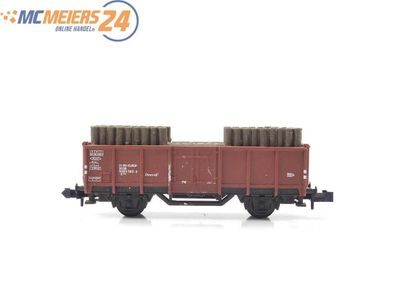 Minitrix N 3529 offener Güterwagen Hochbordwagen mit Holzladung 508 5 383-9 DB