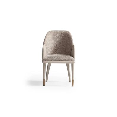 Küchenstuhl Esszimmerstuhl Stuhl mit Armlehnen Grau Polster Modern