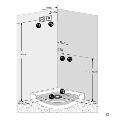 Dampfdusche Duschtempel Sauna Dusche Duschkabine D46-03T2-ALL 80x80 cm