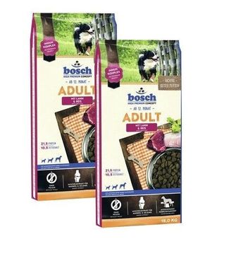 2x15kg Bosch Adult Lamm & Reis Hundefutter TOP Angebot
