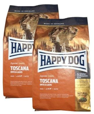 2x12,5kg Happy Dog Supreme Sensible Toscana