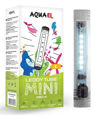AQUAEL LEDDY TUBE MINI 3W LED Beleuchtung für das Set Leddy Mini Kids Lampe NEU