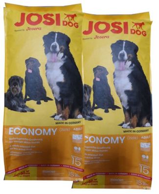 2 x 15kg Josera JosiDog Economy Hundefutter
