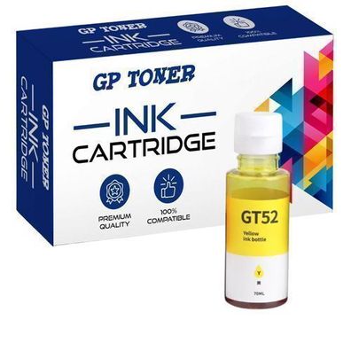 TINTE GT51 GT52 Refill für HP Deskjet 5810 5820 Smart Tank 615 530 519 516 Gelb