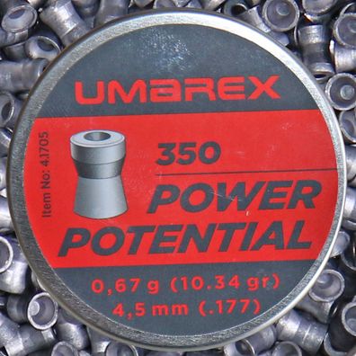 Umarex 350 Stk. Power Potential Diabolo Hohlspitz Kaliber 4,5 mm