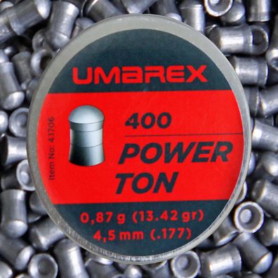 Umarex 400 Stk. Power Ton Diabolo Rundkopf Kaliber 4,5 mm