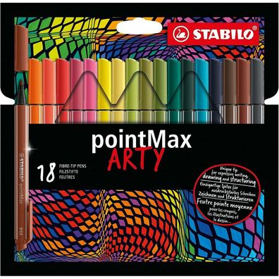 Stabilo PointMax Fineliner ARTY, 18 Stück.