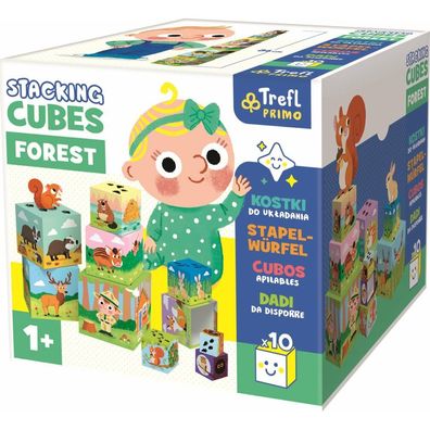 TREFL Primo Educational Stacking Cubes Wald