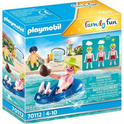 Playmobil Family Fun Bathing Guest With Swimming Rings - 70112