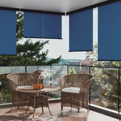 Balkon-Seitenmarkise 175x250 cm Blau