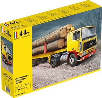 Heller Volvo F12-20 + Timber Semi Trailer in 1:32 1000817040 Glow2B 81704 Bausatz