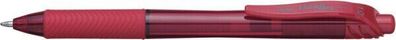 12x Pentel EnerGel X Gel-Tintenroller 0,5 / 1,0mm Metallspitze LR10 rot