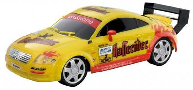Typ Audi TT Hasseröder-Stil gelb Automodell Rennwagen Rennauto Spielzeugauto
