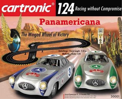 Cartronic 124 Panamericana Rennbahn Autobahn Schienen Rennstrecke Mercedes Benz