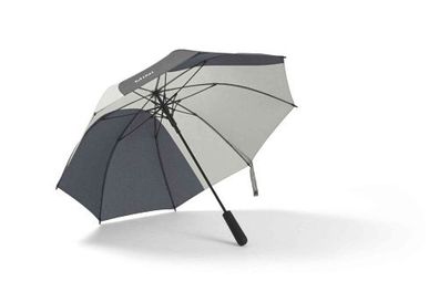 MINI Car Face Detail Walking Stick Umbrella - Schwarz / Grau