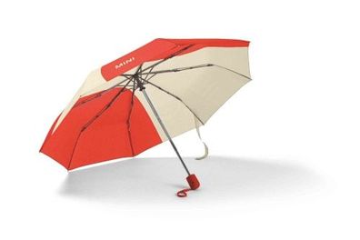 MINI Car Face Detail Foldable Umbrella - Rebel Red / Vibrant Silver