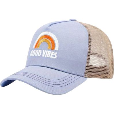 GOOD VIBES Blaue Cap - Good Vibes Mesh Trucker Kappen Caps Snapbacks Hats Mützen