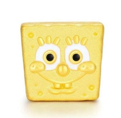 Charm Anhänger für alle bekannten Gliederarmbänder Spongebob gelb