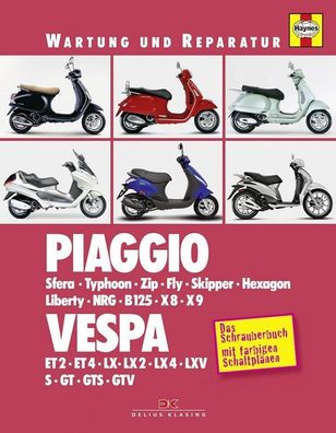 Piaggio / Vespa, Sfera, Typhoon, Zip, Fly, Skipper, Hexagon, Liberty, NRG, B125, X8