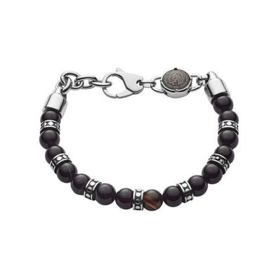 Men´s beaded bracelet with steel ornaments DX1163040