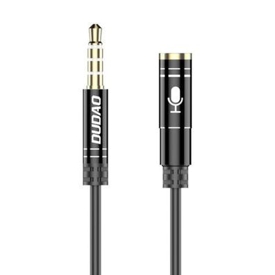 Dudao 4-poliges Kabel AUX Verlängerungskabel für Kopfhörer mit Mikrofon 3,5 mm ...