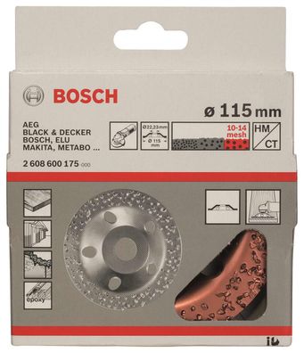 Bosch Professional Hartmetalltopfscheibe 115x22.23mm grob, 1 Stk.