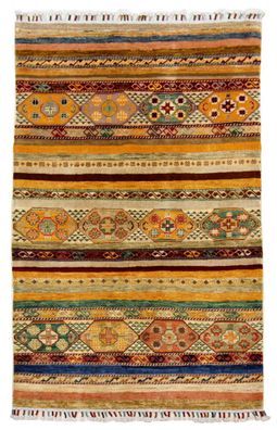 Teppich Orient Ziegler Ariana Khorjin 100x150 cm 100% Wolle Handgeknüpft gelb