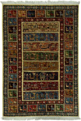 Teppich Orient Ziegler Khorjin Shaal 120x180 cm 100% Wolle Handgeknüpft Carpet