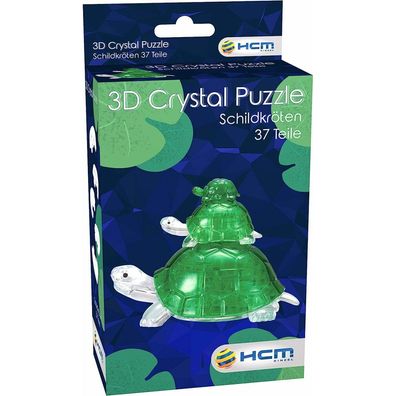 HCM KINZEL 3D Kristallpuzzle Schildkröten 37 Teile
