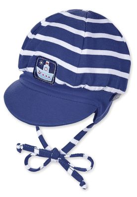 Sterntaler * Schirmmütze -Mütze Blau/ Weiß * Schiff UV-Schutz *