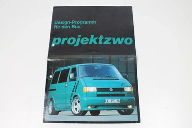 VW T4 Projekt Zwo Prospekt Poster Designprogramm Broschüre