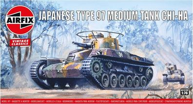 Airfix Japanese Type 97 Medium Tank CHI-HAin 1:76 1601319 Airfix A01319V Bausatz