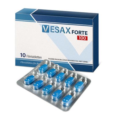 VESAX Forte 100 | Liebe, Lust & Leidenschaft | für aktive Männer | 10 blaue Kapseln
