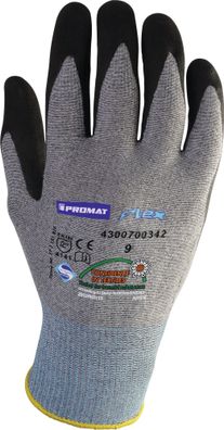 Handschuhe Flex Gr.9 grau/ schwarz EN 388 Kat. II PROMAT