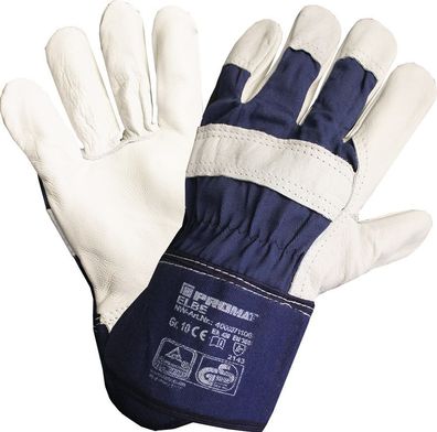 Handschuhe Elbe Gr.10 blau Leder EN 388 PSA II PROMAT